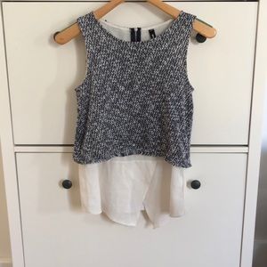 Sleeveless Layered Blouse